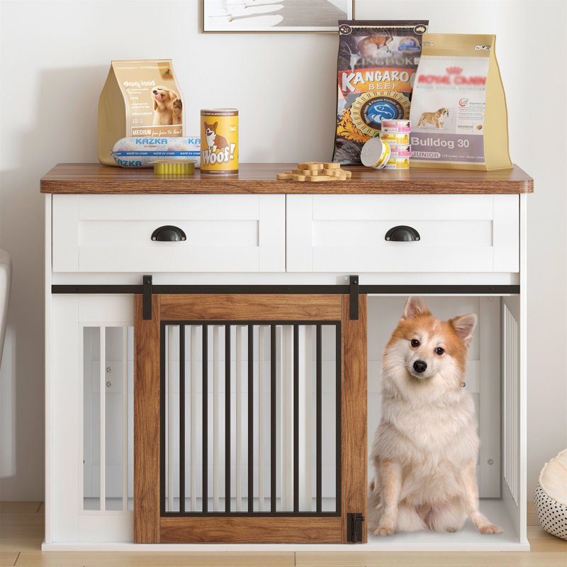 Caisse de rangement en bois manufacturé avec 1 porte Acherman