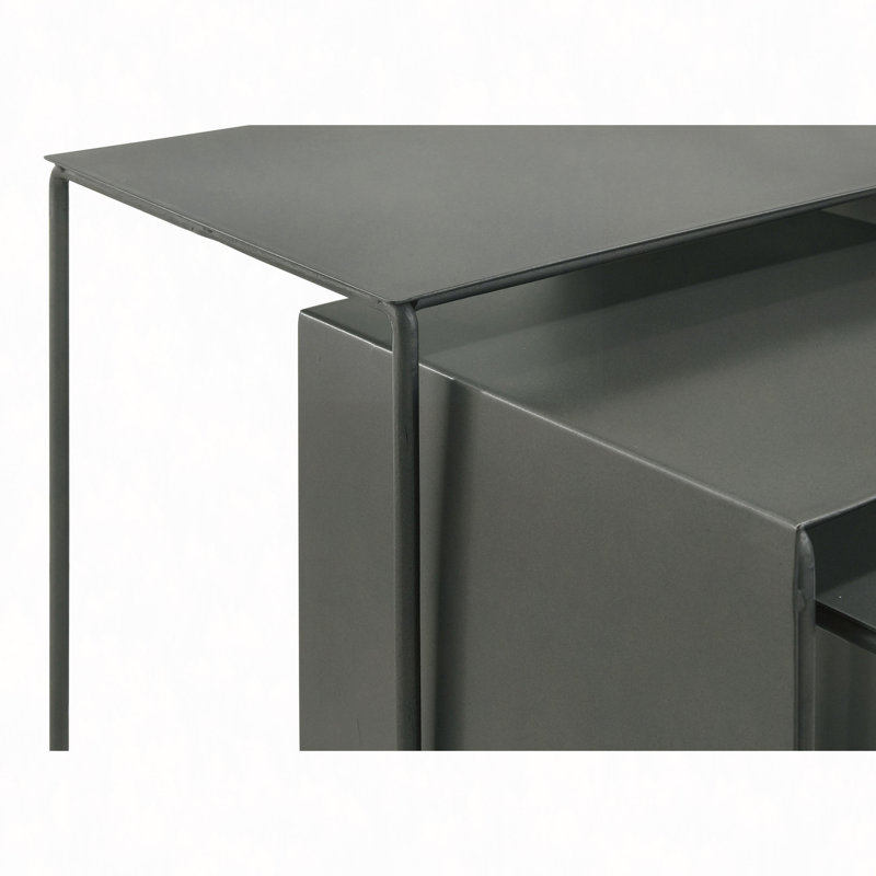 Vestal 3-Piece Rectangular Metal Table Set