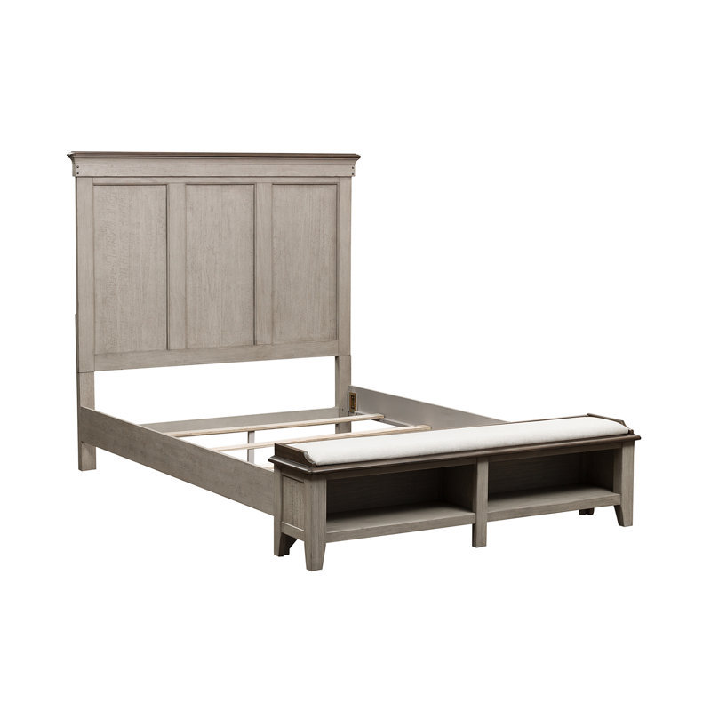 Lit de rangement, commode et miroir Cathleen, Grand