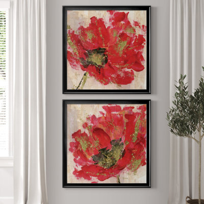 " Red Infusion I " 2 - Pieces