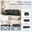 Canapé modulaire avec repose-pieds Chenille