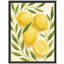Art mural encadré botanique citron - impression d'agrumes jaunes frais pour la cuisine ou la salle à manger-119347044-119347048