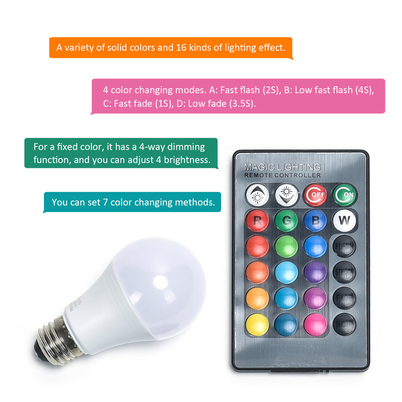 Lampe trépied moderne à DEL 61 po avec tablettes, télécommande RVB