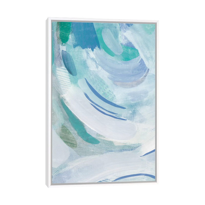 «Beneath the Wave I» par Grace Popp - reproduction d'art, Pas de tapis, H 40 po x l 26 po x P 1,5 po, Toile blanche encadrée