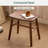 Solid Walnut Makeup Stool-428358859