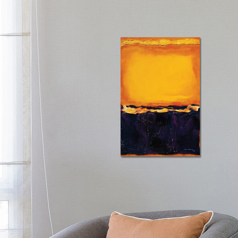 Sunset II abstract 1 Piece Wrapped Canvas Painting, 66.04 cm H x 45.72 cm W x 3.175 cm D
