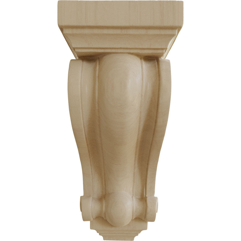 Corbeau en bois Devon Traditional, (paquet de 4), Érable, H 4,25 po x l 2,25 po x P 2,25 po