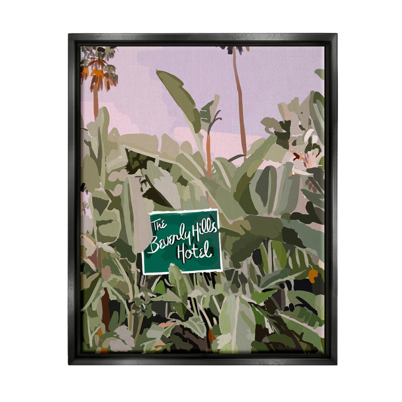 Art giclée de vacances tropicales de Beverly Hills par Amelia Noyes, H 21 po x l 17 po x P 1,7 po