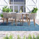 Boyd 72'' Rectangular 6 - Person Outdoor Dining Set with Cushions