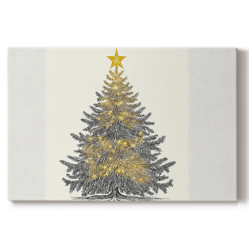 Silver Promise - toile tendue avec châssis de qualité supérieure, H 18 po x l 27 po