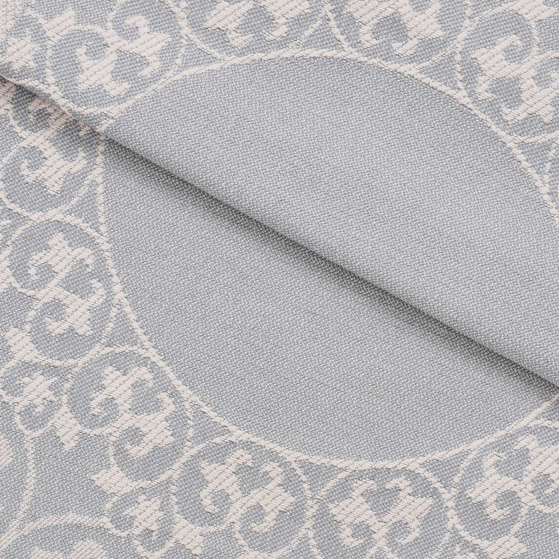 Fifer Lightweight Cotton Blend Oversized Jacquard Farmhouse Mandala Bedspread Set, Slate Blue, Queen