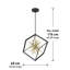 Lustre géométrique à 6 lumières Lorola