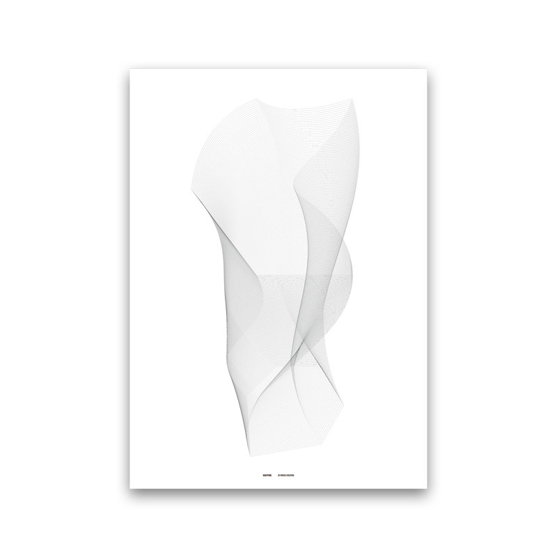 PJ-836-6 Sculpture I 1 Piece Wall Art, 42cm H x 29.7cm W x 4cm D, No Framed