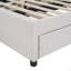 Lit plateforme tapissier avec 2 tiroirs et 1 lit gigogne simple TG, tête de lit classique-1810347018-1810347023
