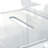 Extra Large Clear Lottery Box on Adjustable Pedestal Floor Stand w/ Pocket, Lock & Keys on Pedestal