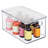mDesign Plastic Storage Bin Box Container, Lid and Handles-98155408-98155403