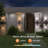 Smart Outdoor Wall Lights With Colour Changing RGB+White, Wifi App Control, Dusk To Dawn Sensor, Modern Cylinder Design For Porch, Garden, And Entryway