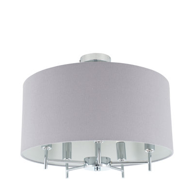 Broseley Fabric Semi Flush Mount