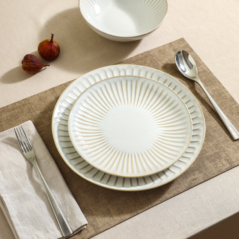 Stone Lain Linea 12-Piece Dinnerware Set Stoneware