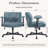 26" Wide Teddy Velvet Criss Cross Office Chair with Wheels, Cross-Legged Desk Chair with Flip-Up Height Adjustable Arms, Lumbar Support, Swivel Vanity Chair for Home Office, Bedroom, Study, 350 lbs-1909675317