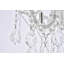 Plafonnier semi-encastré géométrique de style lustre à 4 lumières de 18 po Stockard-49587042-49587039