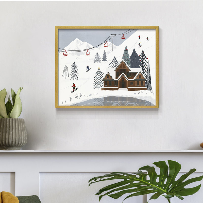 Collection Ski Slope, impression encadrée - Restickable