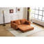 Canapé moderne en velours côtelé orange, assise profonde, coussin réversible, sans assemblage, mousse à mémoire de forme à haute résilience, convient à la lecture de mousse rembourrée,-1508335718