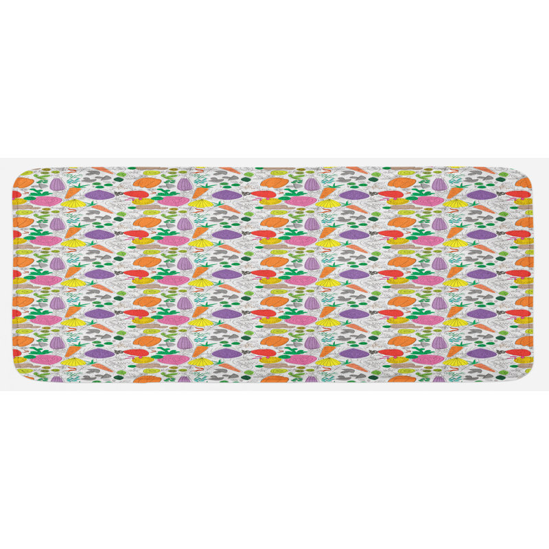 Tapis de cuisine à légumes