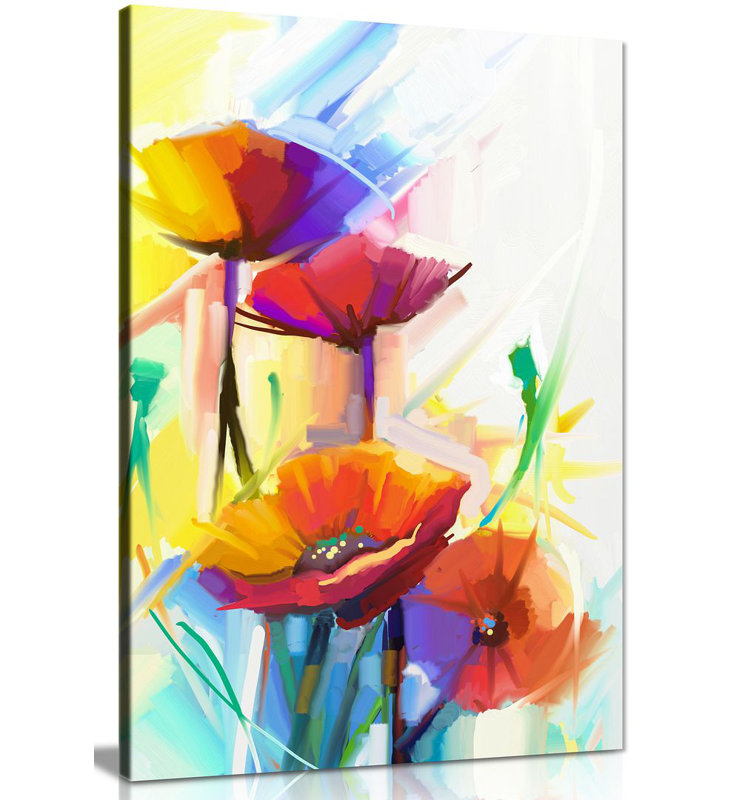 Flower - Wrapped Canvas Print, 46cm H x 31cm W