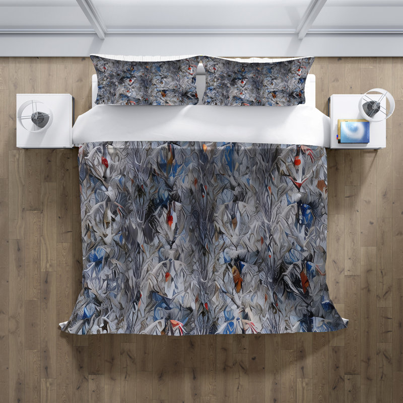 Ensemble de housse de couette , Housse de couette grand + 2 grandes taies décorat