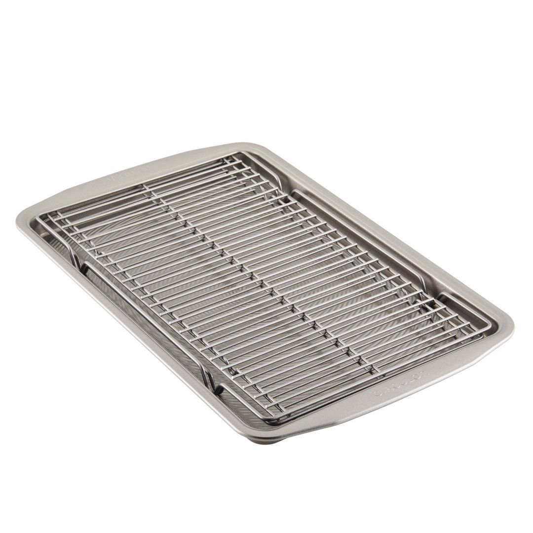 Bakeware Baking Sheet Pan and Cooling Rack Set, 3 Piece Circulon