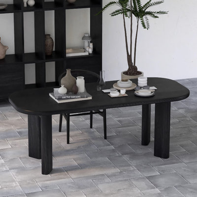 Oval Solid Wood Dining Table
