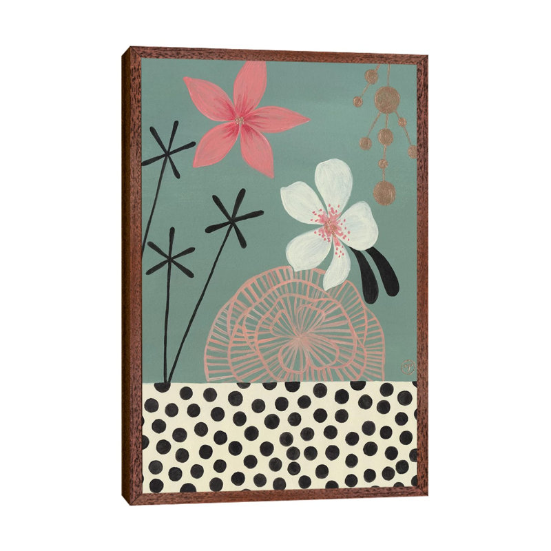 Green Tropics by CreatingTaryn - Print on Canvas, Classic Brown Wood Framed, 66.04 cm H x 45.72 cm W