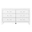 OMODA 5PC WHITE QUEEN BEDROOM SET WITH LED-1019034165