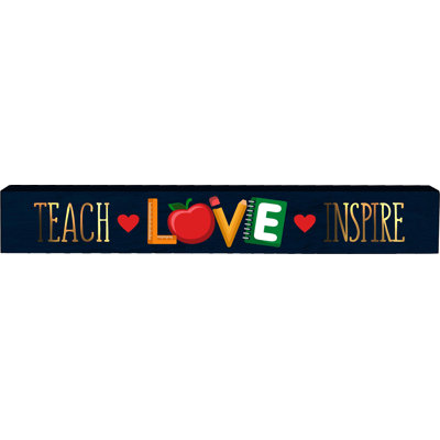 Teacher Long Wood Sign