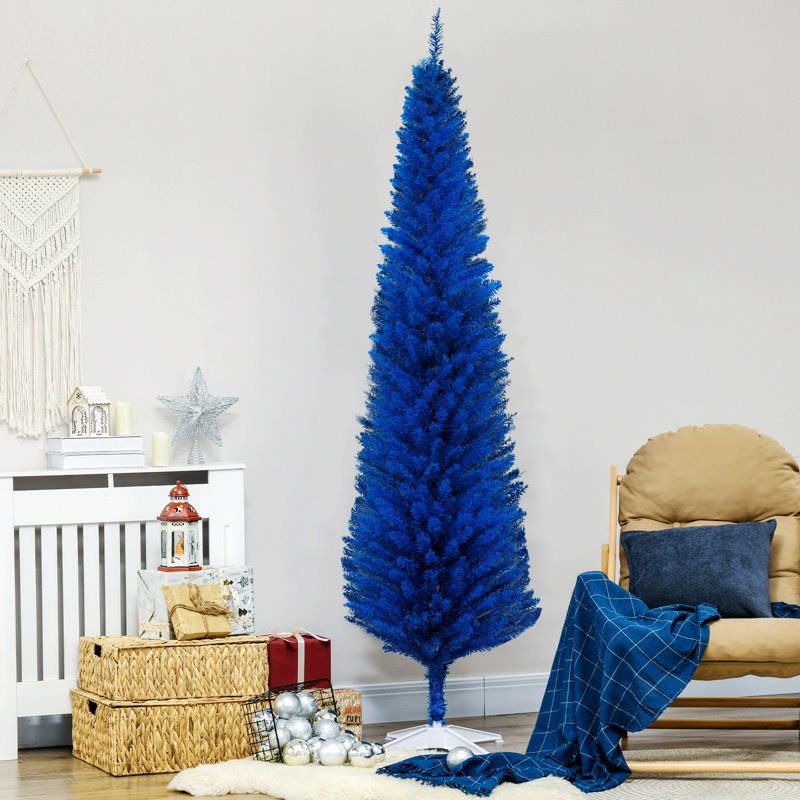 Arbre de Noël artificiel, arbre de Noël mince avec 390 branches et support réalistes, 6.11'