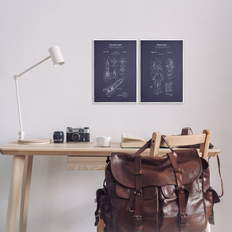 Ensemble de 2 pièces d'art mural Rocket