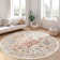 Medallion Non Slip Washable Rug(Orange)