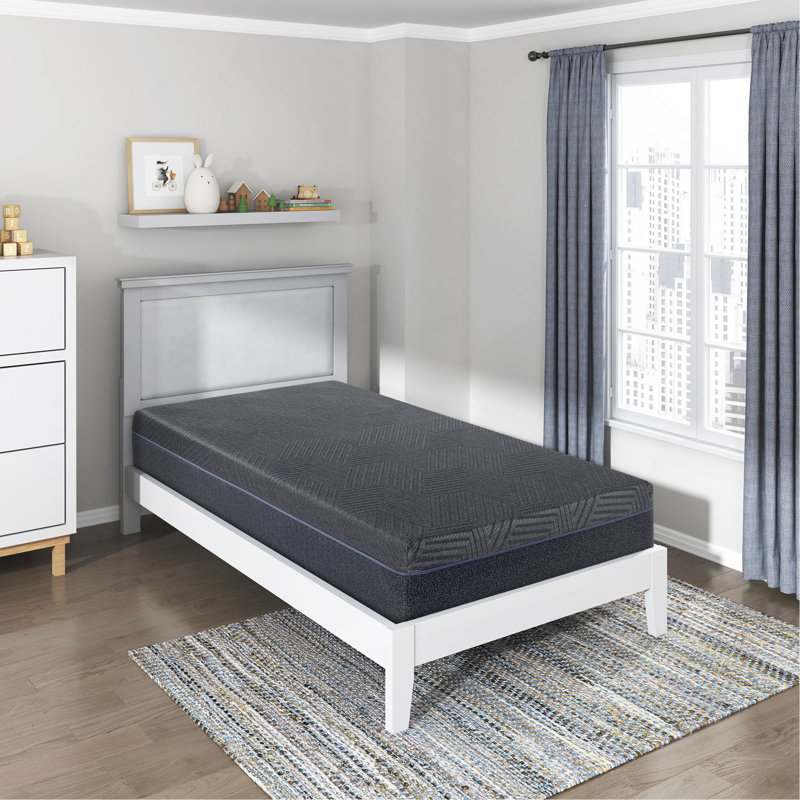 11inch Twin Size Mattress Green Tea Gel-Infused Memory Foam Mattress, Gray, Mattress in a Box, Twin