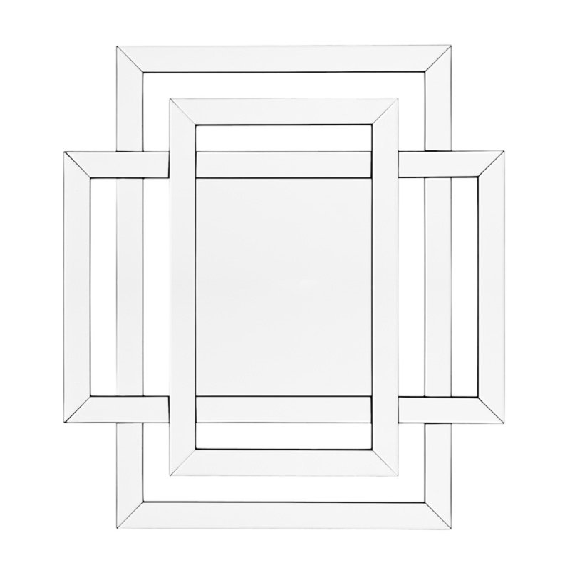 Mortimer Flat Wall Mirror, Silver
