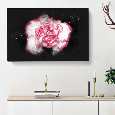 Pink Carnation Flower - Wrapped Canvas Painting