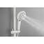 Salle de bain avec pomme de douche à effet pluie de 10 po rendant la douche plus agréable, douche à 4 mains, barre coulissante réglable et porte-savon - Fixations murales en laiton blanc avec pomme de douche incluse, pour-120920748