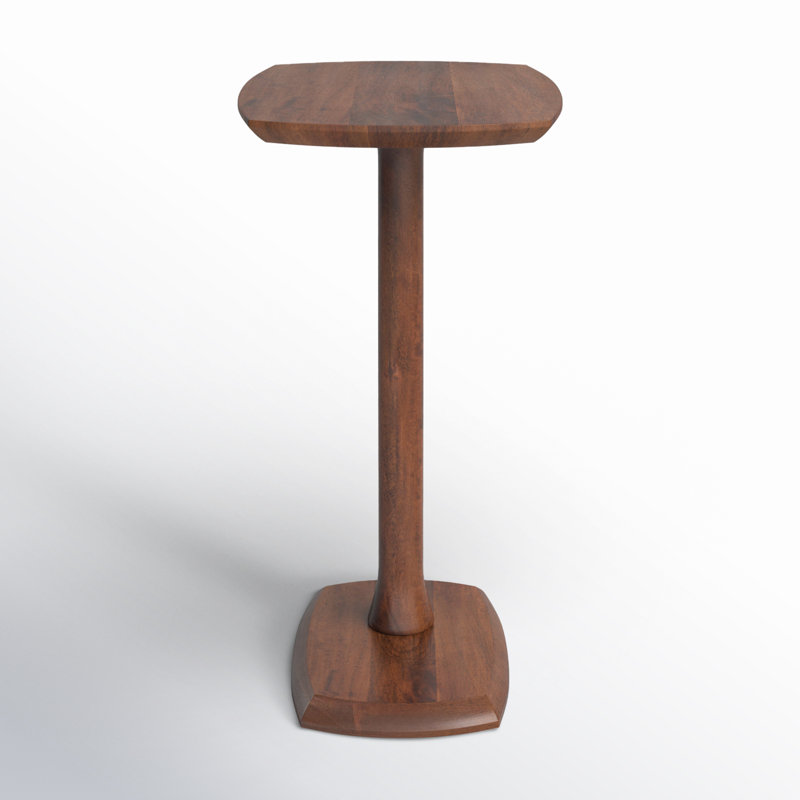 Table de bout en bois massif Hannabel, Noyer
