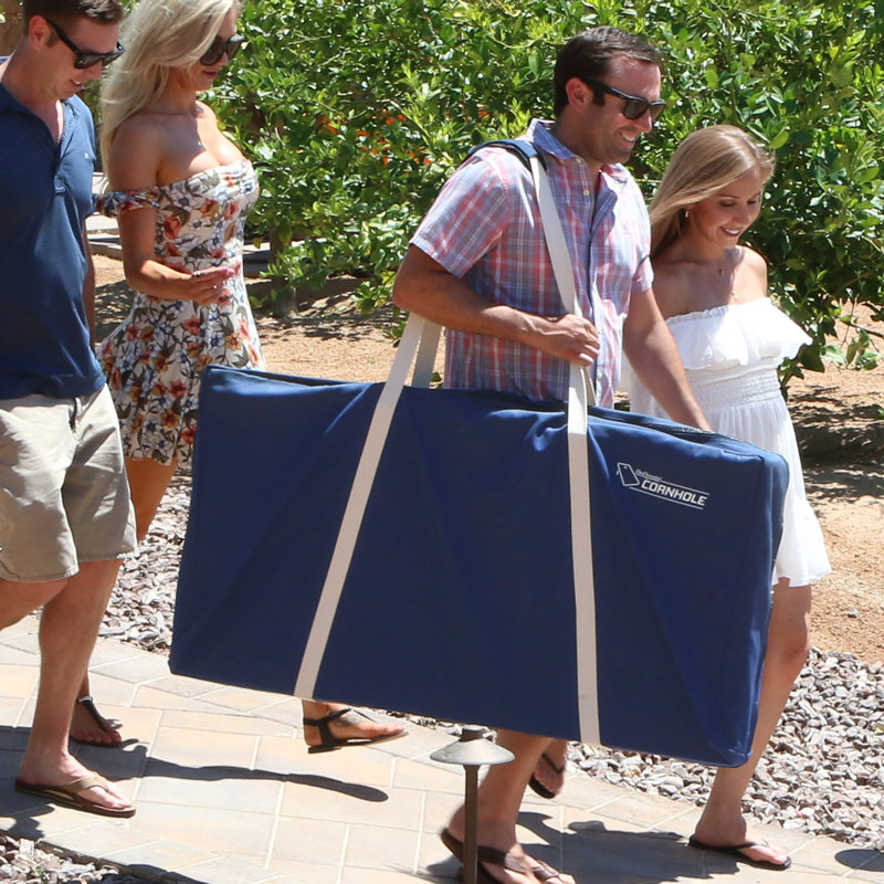 Étui de transport pour planches cornhole 4 pi x 2 pi, Bleu marine
