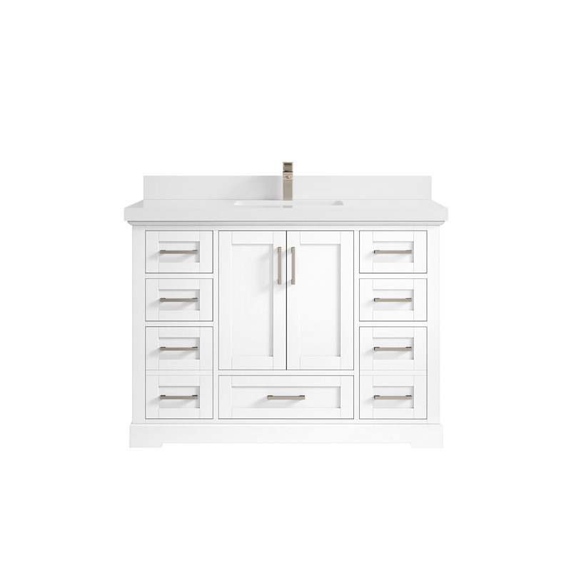 Meuble-lavabo simple l 48 po x P 22 po x H 36 po Esin, Blanc