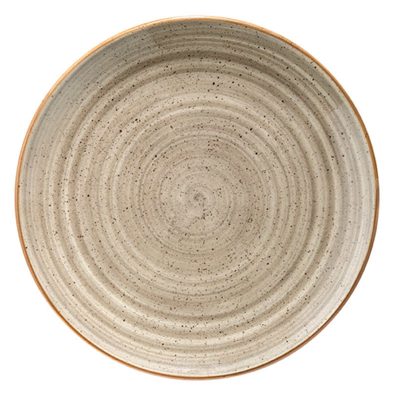 Assiette plate 10,5 ", Marron