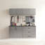 Armoire de rangement murale en métal