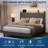 Queen Size Upholstered Bed Frame, Easy Assembly Space Saving