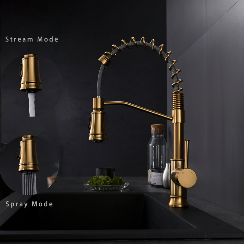 Fapully Pull Down Touchless Kitchen Faucet
