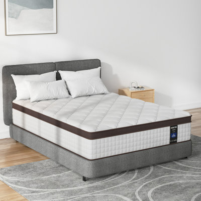 12 Inch Hybrid Mattress with Memory Foam & Heavier Coils, Ergonomic Design for Pressure Relief, Medium Firm Feel by Kescas